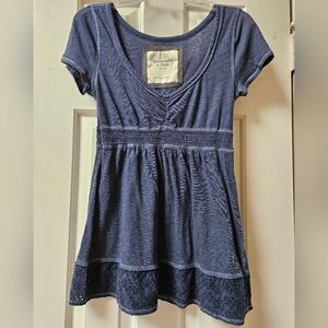 Vintage Abercrombie & Fitch Navy Top Sz. M